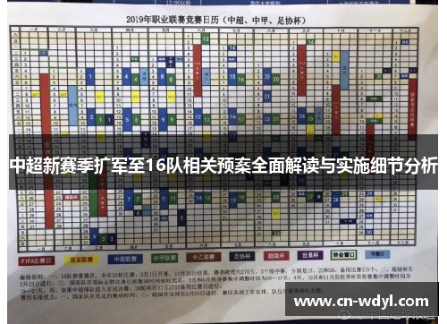 中超新赛季扩军至16队相关预案全面解读与实施细节分析 中超新赛季扩军至16队相关预案全面解读与实施细节分析